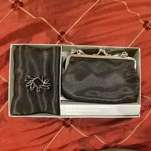 Black Satin Accessory Set